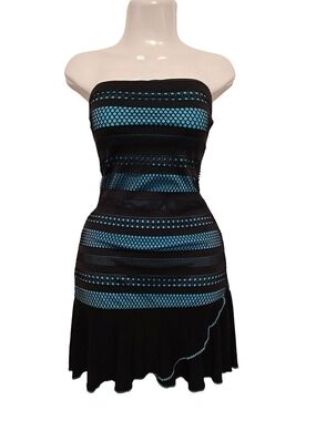 Double Zero - Strapless Eyelet Mini Dress